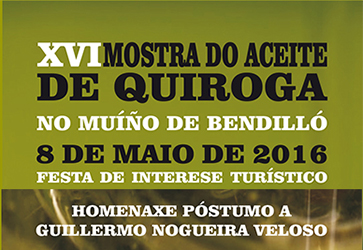 Anuncio do Programa da XVI Mostra do Aceite de Quiroga