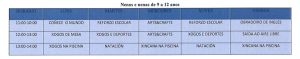Campamentos de verano 2016. Actividades para niños de 9 a 12 años