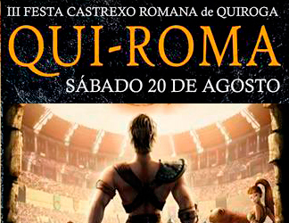 Anuncio do QUI-ROMA 2016 no Concello de Quiroga