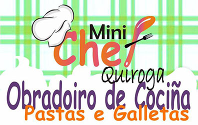 Anuncio do Obradoiro de cociña para nen@s: pastas e galletas