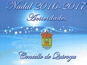Anuncio das actividades para o Nadal 2016-2017 no Concello de Quiroga