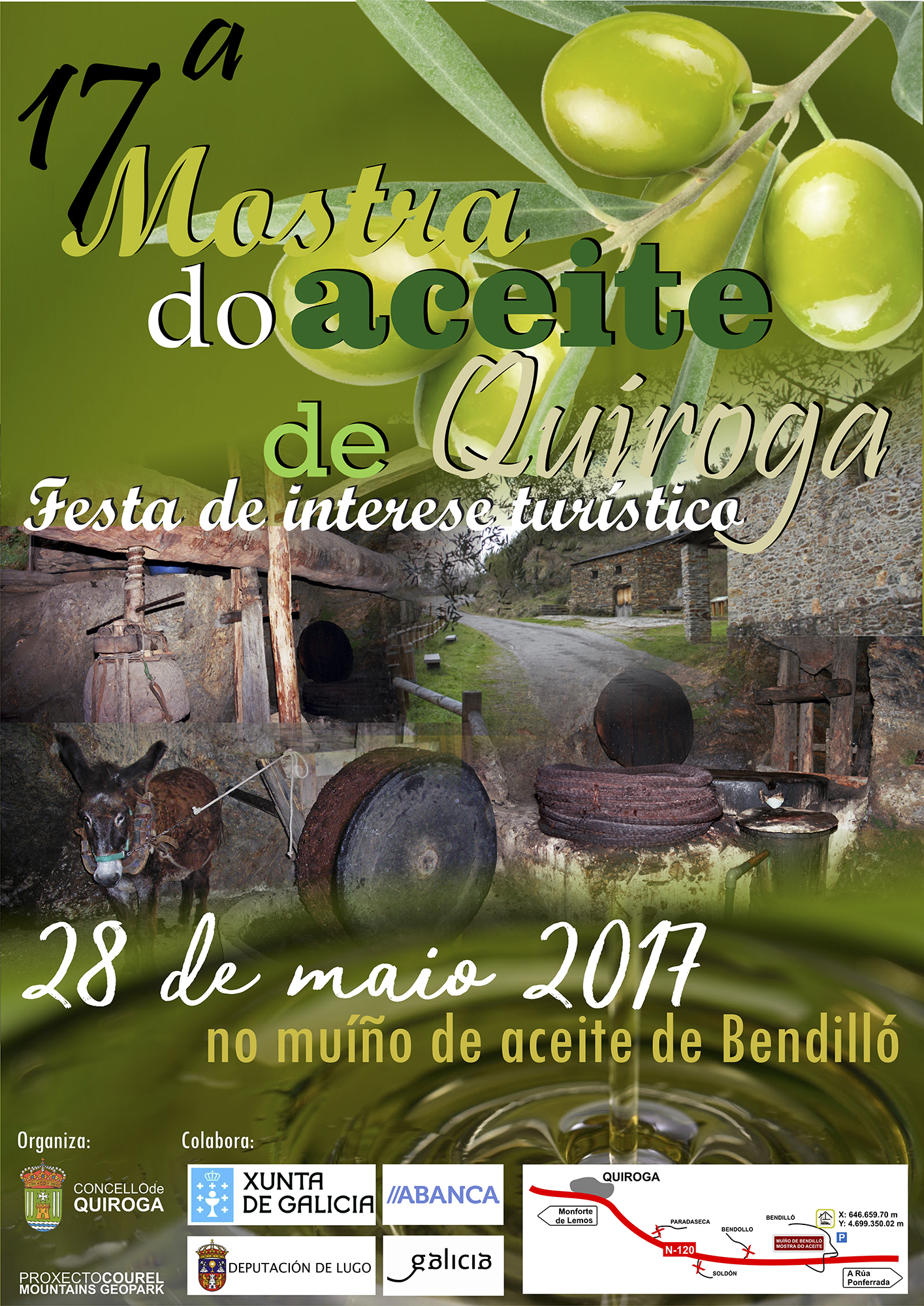 Cartel da 17ª Mostra do Aceite de Quiroga