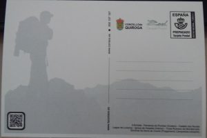 Reverso de la postal promocional de Quiroga