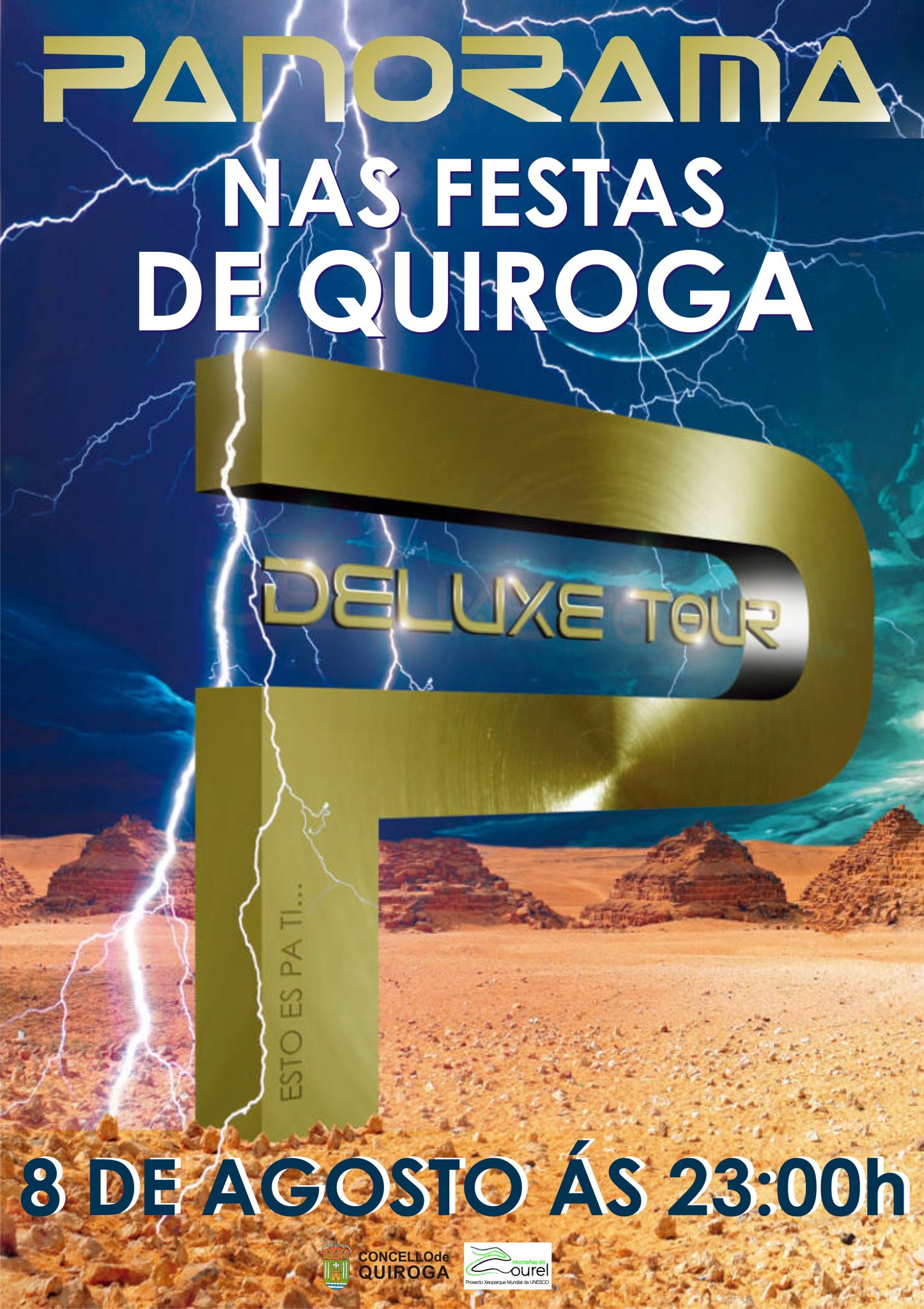 A orquestra Panorama nas Festas de Quiroga