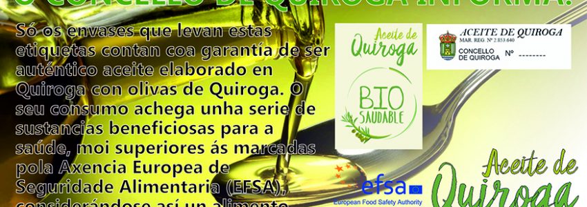 Sellos de garantia del Aceite de Quiroga