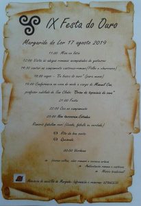 Programa da IX Festa do Ouro en Margaride